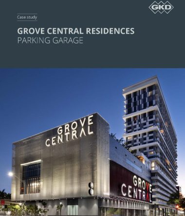 Using Helix 12 because of its durability and aesthetic, Grove Central Parking Garage stands out.